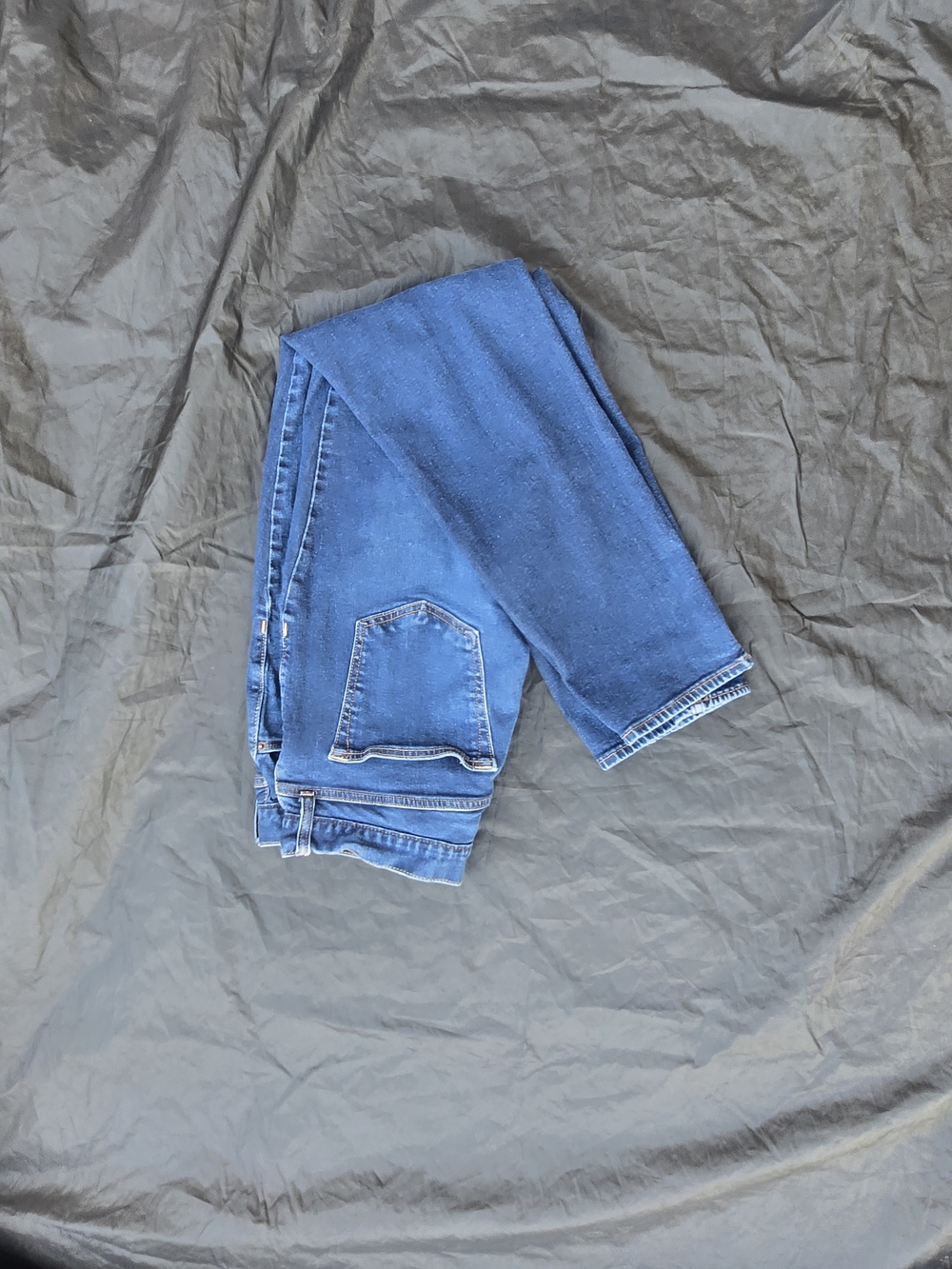 Old Navy Light and Dark Blue Two-Tone Denim Jeans